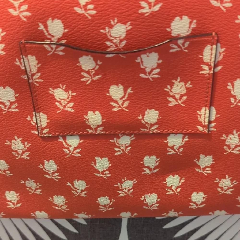 Coach Badlands Floral East West Crossbody Red Patterned Women's Bag